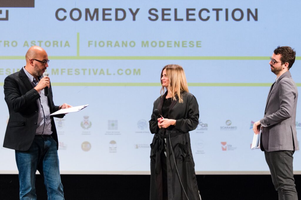  Scarabeo founder on the Ennesimo Film Festival stage
