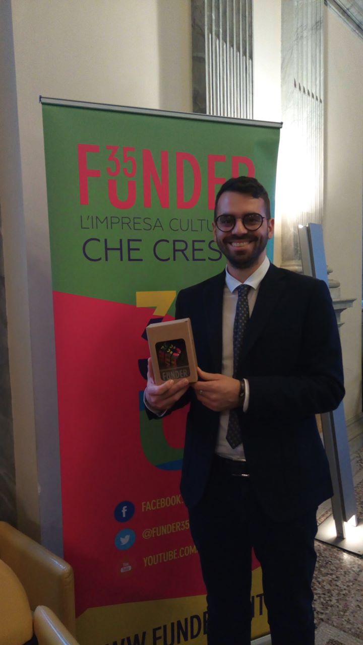 federico ferrari ritira il premio funder 35 gennaio 2018